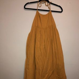 mustard maxi dress
